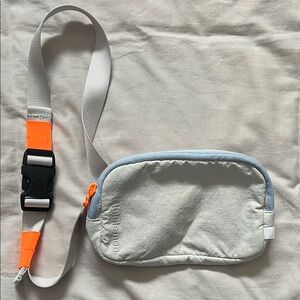 Lululemon White and Orange Crossbody Bag